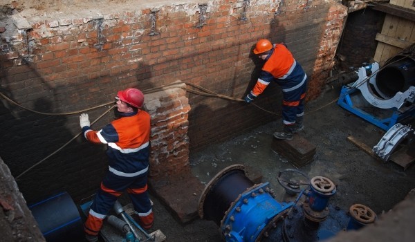 Участок водопроводной сети обновили в столичном районе Дорогомилово