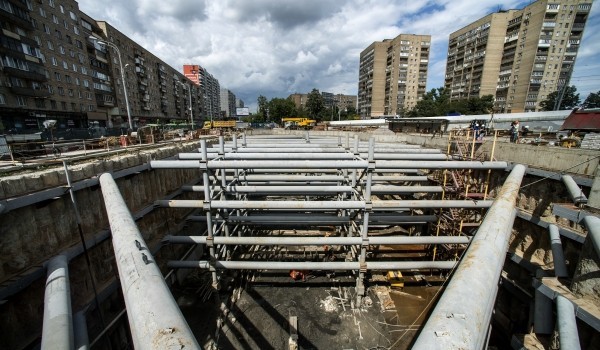 Бочкарёв: Завершается сооружение ограждающих конструкций станции «ЗИЛ» Троицкой линии метро
