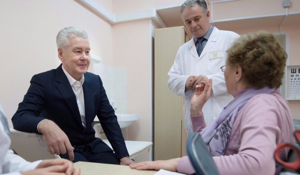 Сергей Собянин открыл новую поликлинику на Дмитровском шоссе