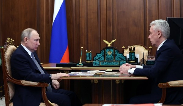 Путин высоко оценил работу Собянина по реализации проектов развития Москвы