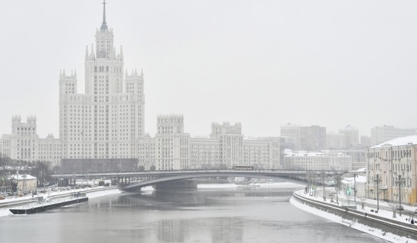 Метель и до трех градусов мороза ожидаются в Москве 10 февраля