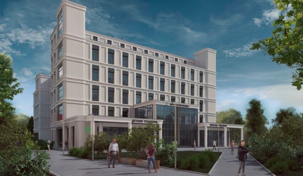 Загрутдинов: Новое здание детско-взрослой поликлиники в Бирюлеве Восточном готово на 70%