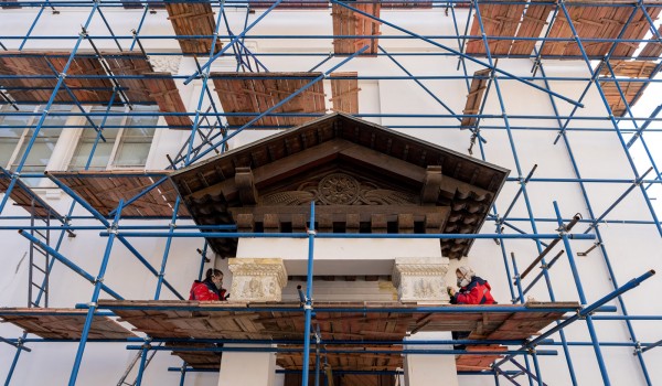 Собянин: Началась реставрация павильона «Советская печать» на ВДНХ