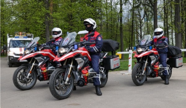 Московские мотоспасатели совершили 377 выездов с начала сезона