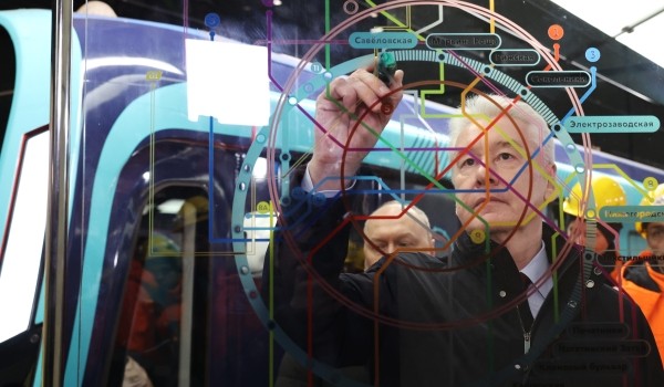 Собянин представил 3D-карту Большой кольцевой линии метро
