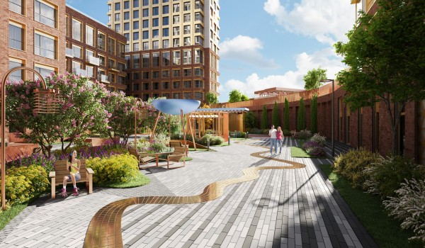 Девелопер озеленит более 3 тыс. кв. м дворовой территории в Даниловском районе