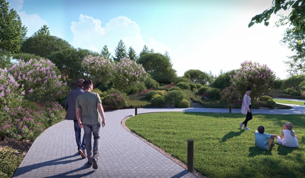 Более 50% территории ЖК «HIDE» займут зеленые зоны