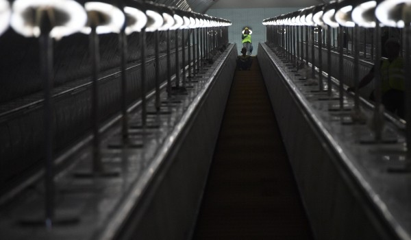 Эскалаторы испытали на станции «Пыхтино» Солнцевской линии метро