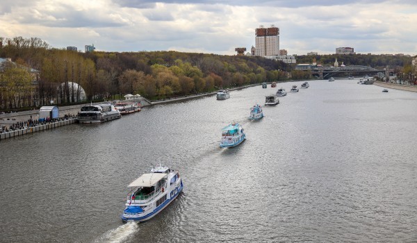 Число прогулочных теплоходов на Москве-реке летом увеличилось на 15%