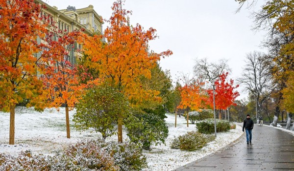 Небольшой снег и до 6 градусов мороза ожидаются в столице 21 ноября