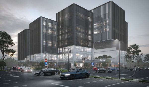 Москвичам рассказали об архитектуре нового офисного центра на Омской улице