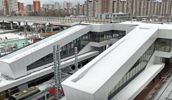 Новый вестибюль открыли на московском городском вокзале Зеленоград-Крюково
