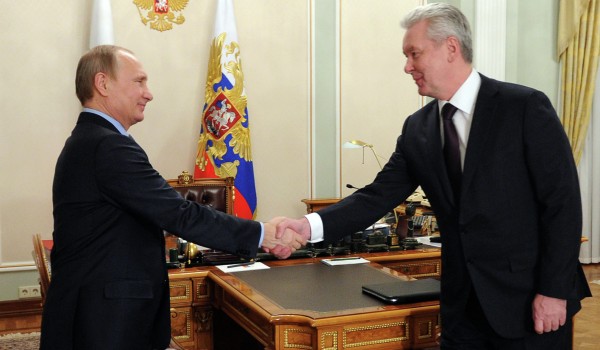 Собянин поздравил Путина с избранием на пост президента России