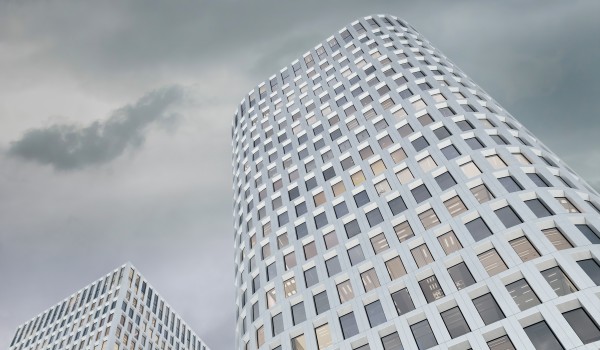 Алюминиевые панели светлого оттенка определят архитектурный облик БЦ в районе Марьина Роща
