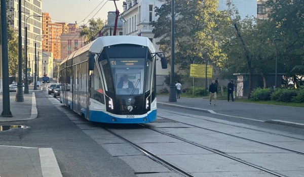 Трамваи становятся все более популярным транспортом в Москве