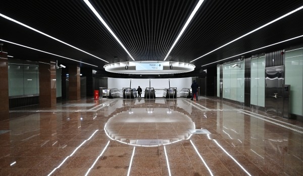Более трети колец эскалаторного тоннеля установили во втором вестибюле станции «Рижская» БКЛ метро