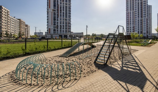Мосгосстройнадзор: Завершен монтаж площадки для выгула собак в районе Москворечье-Сабурово