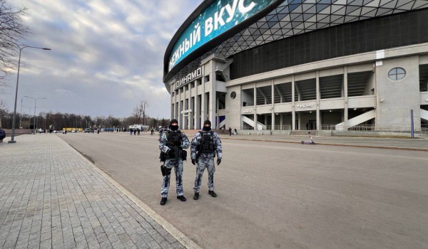 Сотрудники Росгвардии обеспечили безопасность во время проведения матчей в столице