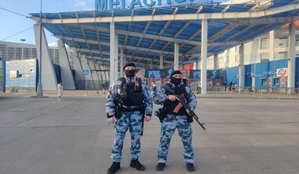 Военнослужащие и сотрудники Росгвардии обеспечили безопасность баскетбольного матча в Москве
