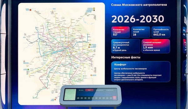 Географическую схему метро будущего представили на выставке «Та самая Москва»