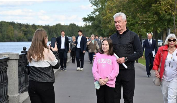 Собянин открыл шесть обновленных набережных