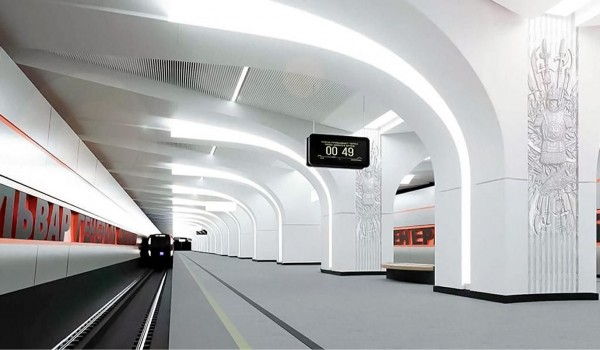 Бетонное основание путей готовят между будущими станциями метро «Бульвар Генерала Карбышева» и «Серебряный бор»