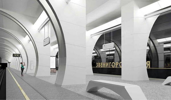 Эскалаторы начали устанавливать на строящейся станции «Звенигородская»