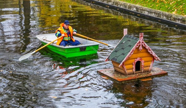 Около 200 утиных домиков отправят на зимнее хранение