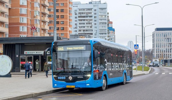 Два новых электробусных маршрута заработали в двух округах Москвы