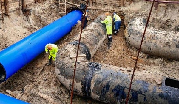 Более 205 км водопроводных и канализационных сетей обновили в Москве в этом году