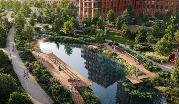 Жилой комплекс с плавным каскадом террас появится возле парка Сокольники
