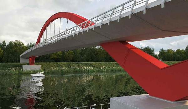 Завершен подготовительный этап строительства пешеходного моста в сторону Филевского Парка