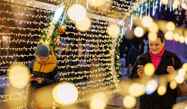 Более 10 тоннельных конструкций украсят Москву к новогодним праздникам