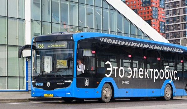 Электробусы вышли на маршруты № 766 и 831 на юге и юго-востоке столицы