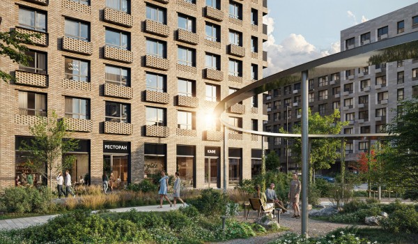 Пешеходная аллея появится возле двух корпусов жилого комплекса на юге Москвы