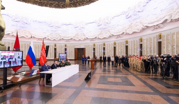 Церемония гашения марок с портретами Героев России состоялась в Музее Победы