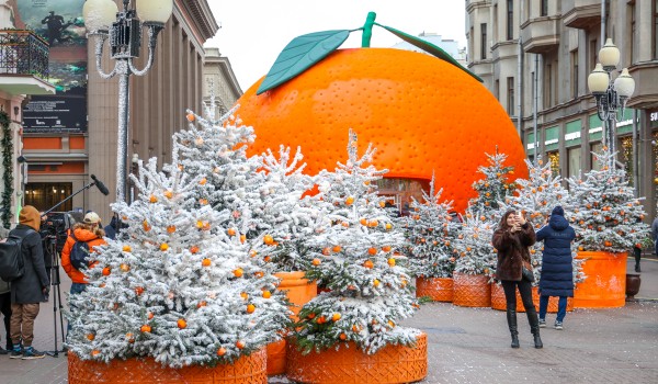 Новогоднее украшение улиц Москвы