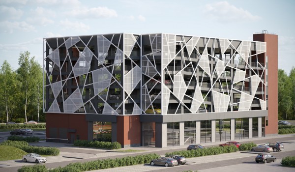 Началось строительство шестиэтажного паркинга с фермерским рынком в Филимонковском районе