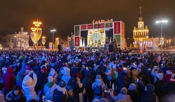 ВДНХ за новогодние праздники посетили более 1,13 млн человек