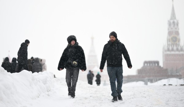«Оранжевый» уровень опасности из-за сильного снега объявлен в Москве с 27 января