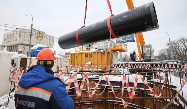 Свыше 1 км газопровода высокого давления построили на западе столицы