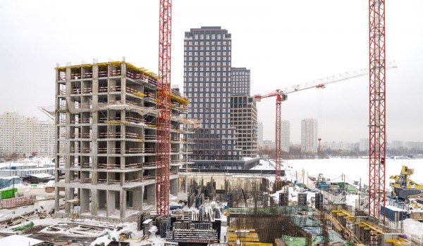 Началось возведение надземной части второй очереди жилого комплекса в районе Печатники