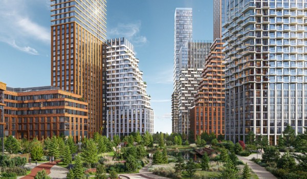 Строительство жилого комплекса с собственным парком началось в Сокольниках