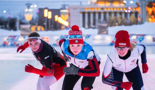 Фестиваль конькобежного спорта «Московские молнии» пройдет на катке ВДНХ