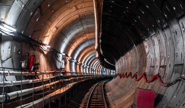 Проходка тоннеля между станциями «Липовая роща» и «Строгино» завершена на 40%