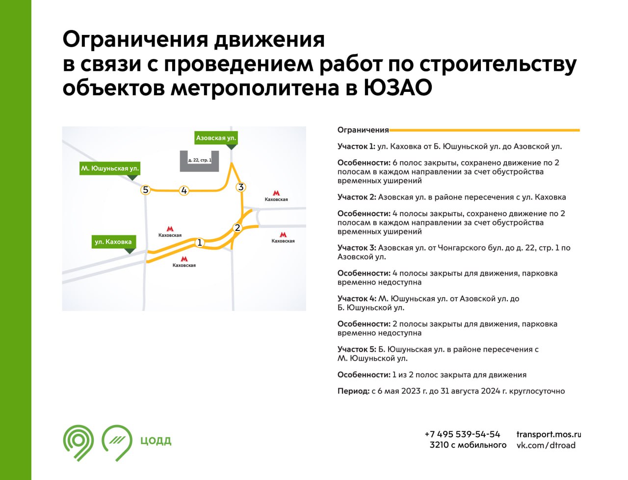 Карта ограничения движения в москве сегодня